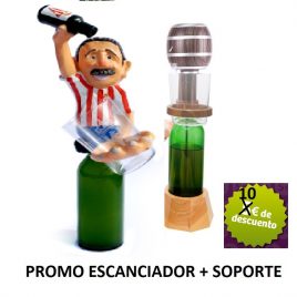 PROMO Escanciador / Echador de Sidra Isidrín Sporting de Gijón + Soporte Antivuelco